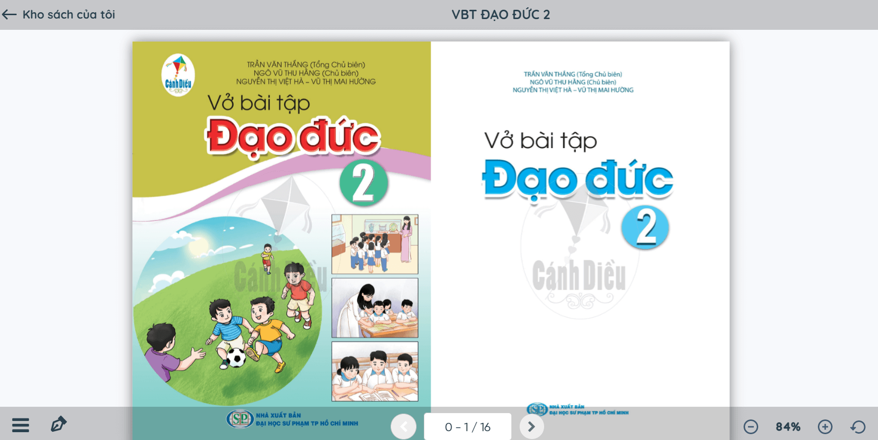 Sách Đạo đức lớp 2 Cánh diều | Xem online, tải PDF