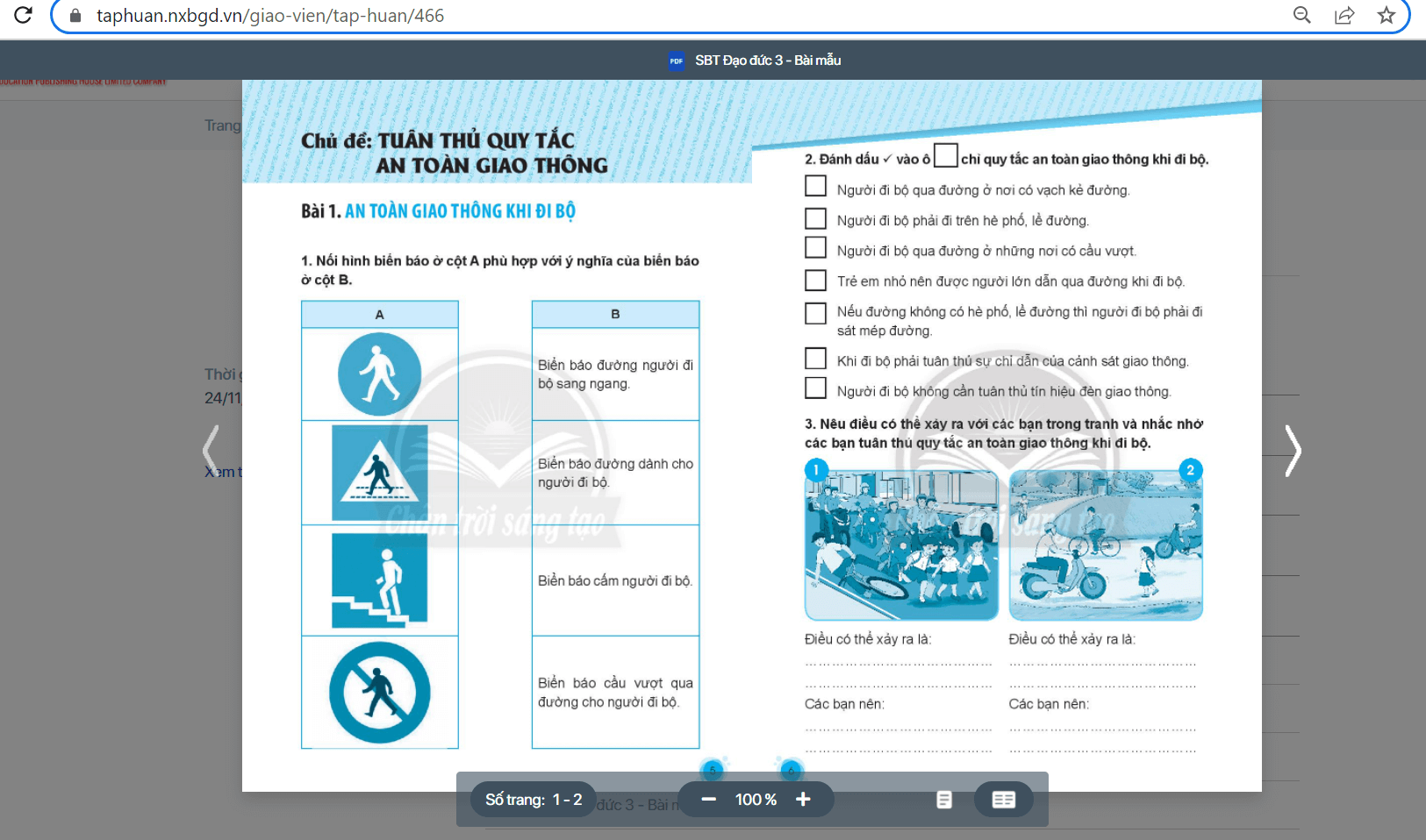 Sách Đạo đức lớp 3 Chân trời sáng tạo | Xem online, tải PDF