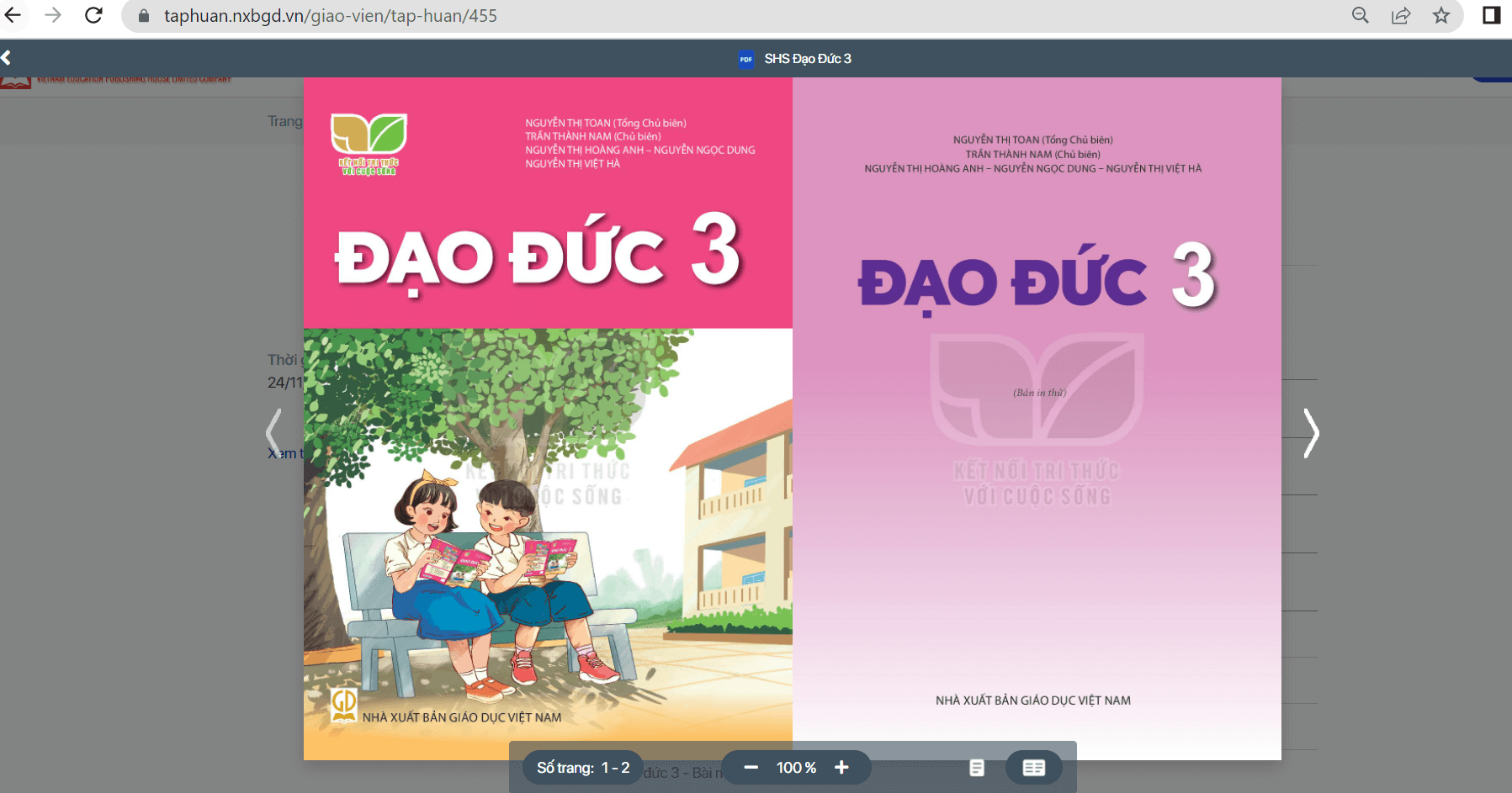 Sách Đạo đức lớp 3 Kết nối tri thức | Xem online, tải PDF