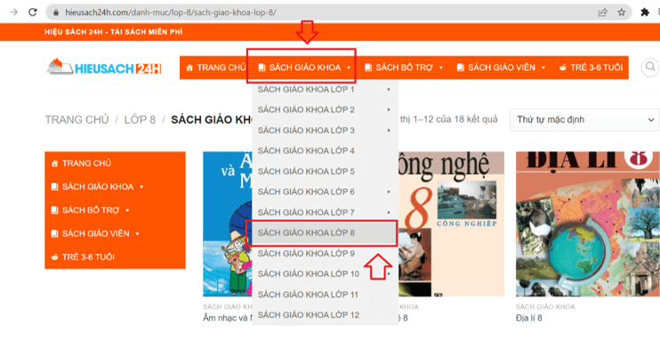 Sách Địa lí lớp 8 | Xem online, tải PDF (ảnh 1)