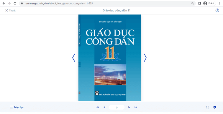 Sách Giáo dục công dân lớp 11 | Xem online, tải PDF (ảnh 1)