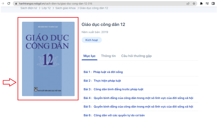 Sách Giáo dục công dân lớp 12 | Xem online, tải PDF (ảnh 1)