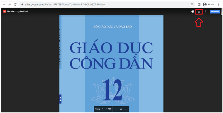 Sách Giáo dục công dân lớp 12 | Xem online, tải PDF (ảnh 1)