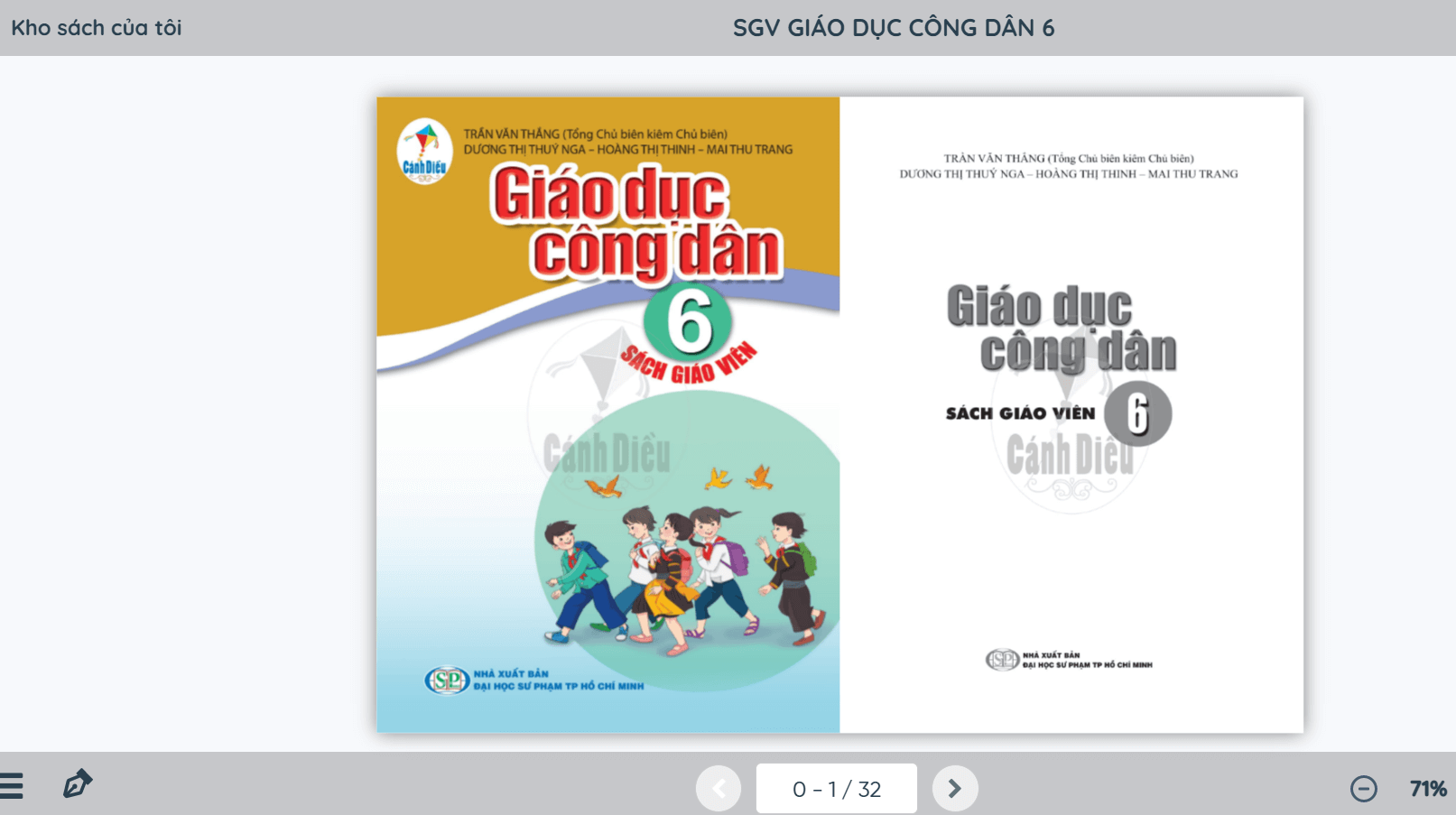 Sách Giáo dục công dân lớp 6 Cánh diều | Xem online, tải PDF