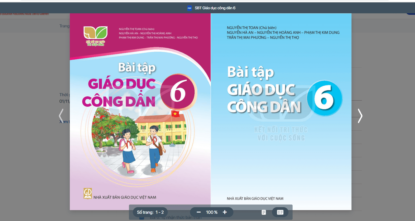 Sách Giáo dục công dân lớp 6 Kết nối tri thức với cuộc sống | Xem online, tải PDF