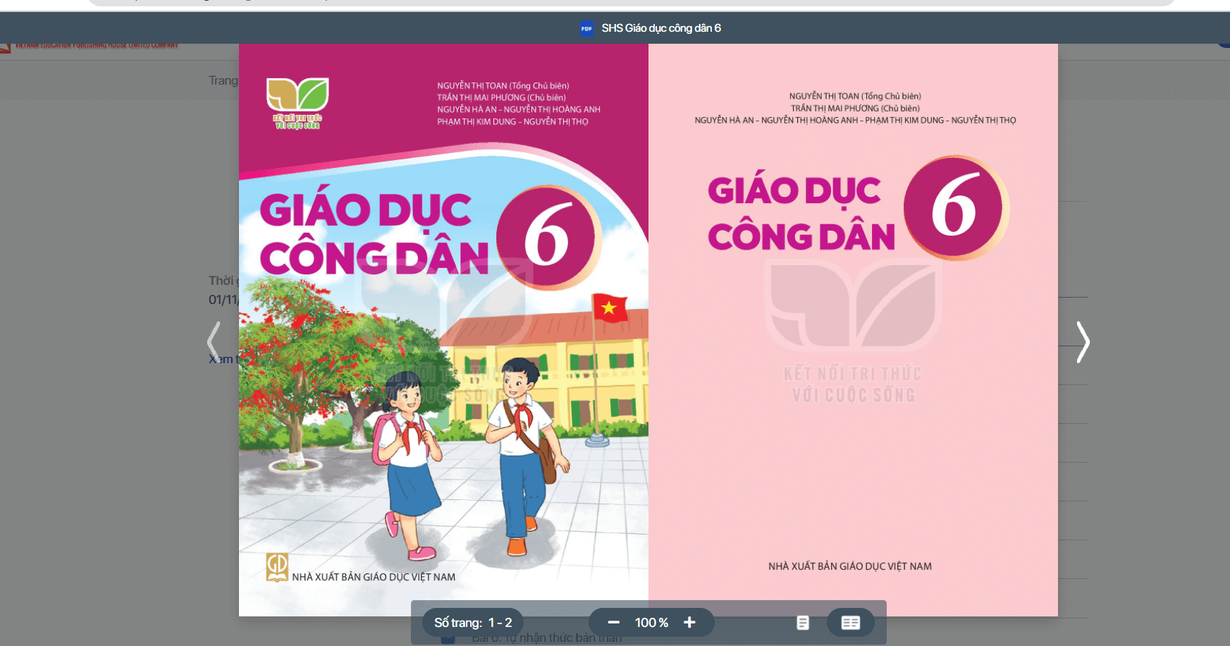 Sách Giáo dục công dân lớp 6 Kết nối tri thức với cuộc sống | Xem online, tải PDF