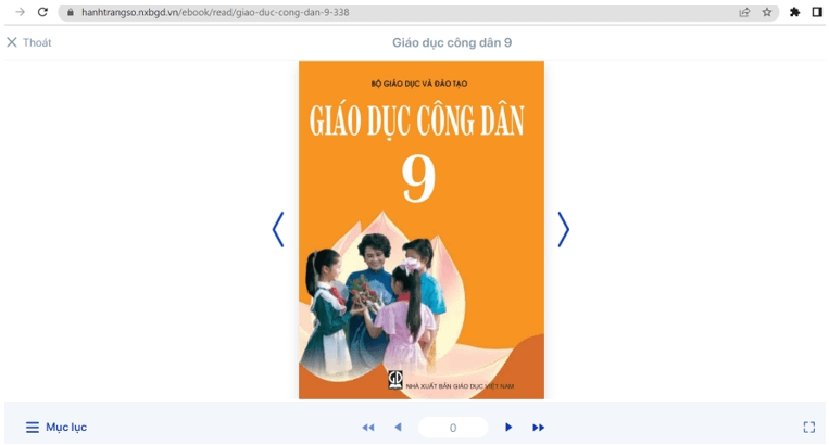 Sách Giáo dục công dân lớp 9 | Xem online, tải PDF (ảnh 1)