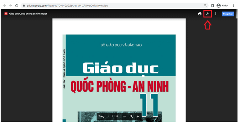 Sách Giáo dục quốc phòng - an ninh lớp 11 | Xem online, tải PDF (ảnh 1)