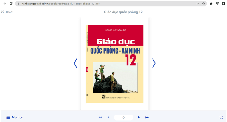 Sách Giáo dục quốc phòng - an ninh lớp 12 | Xem online, tải PDF (ảnh 1)