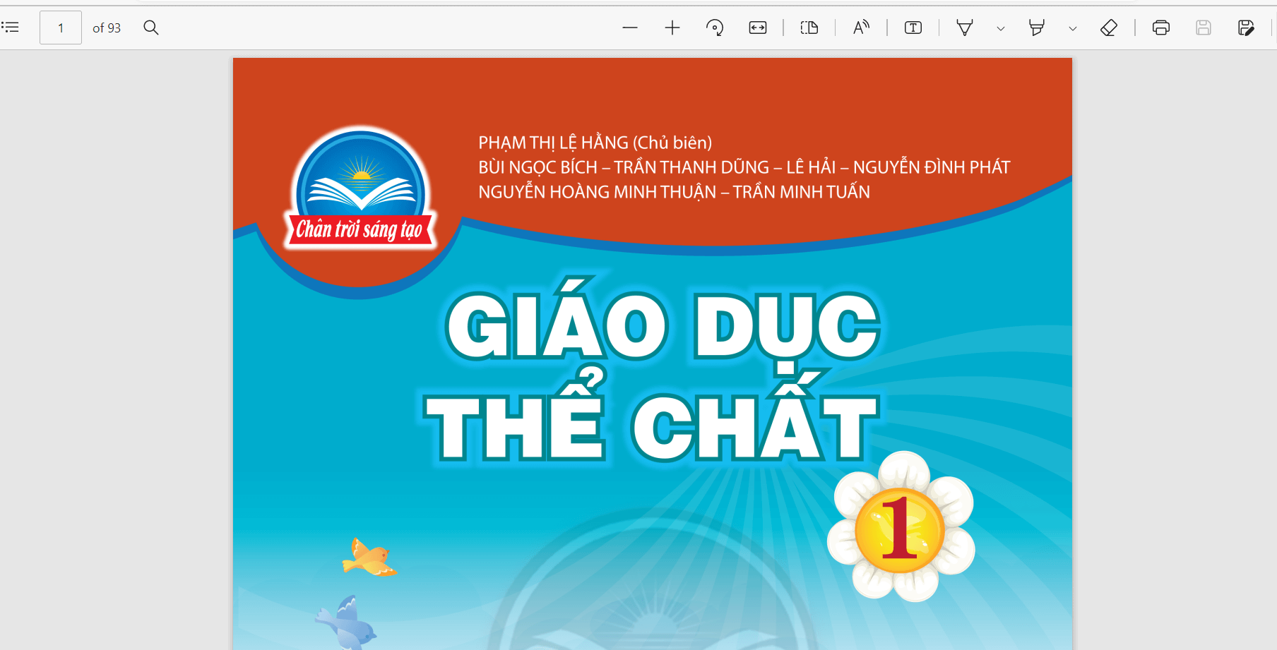 Sách Giáo dục thể chất lớp 1 Chân trời sáng tạo | Xem online, tải PDF