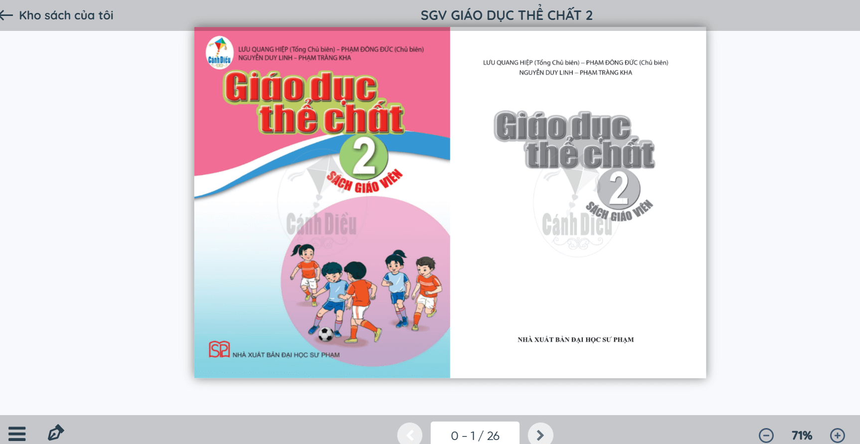 Sách Giáo dục thể chất lớp 2 Cánh diều | Xem online, tải PDF
