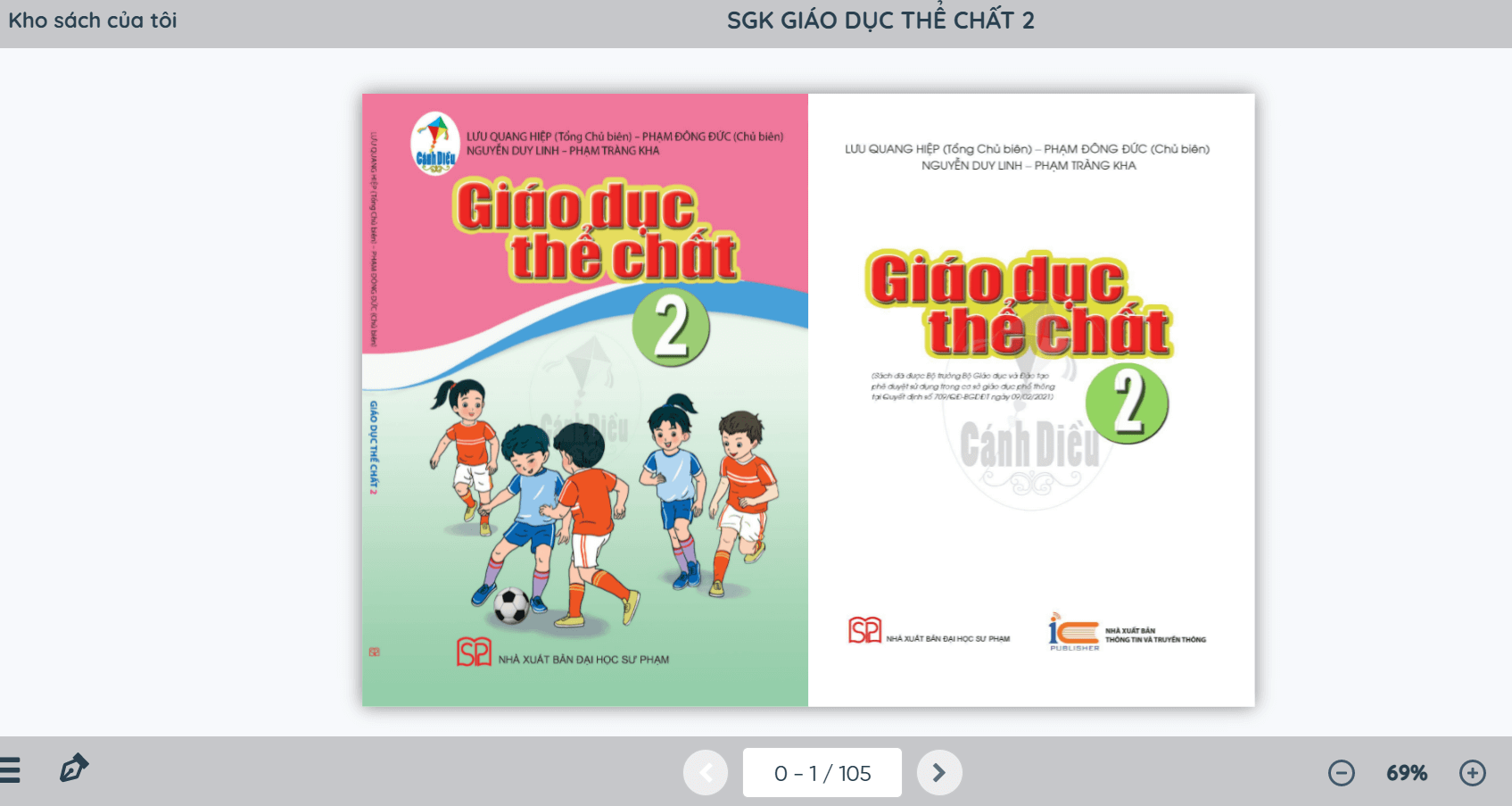 Sách Giáo dục thể chất lớp 2 Cánh diều | Xem online, tải PDF