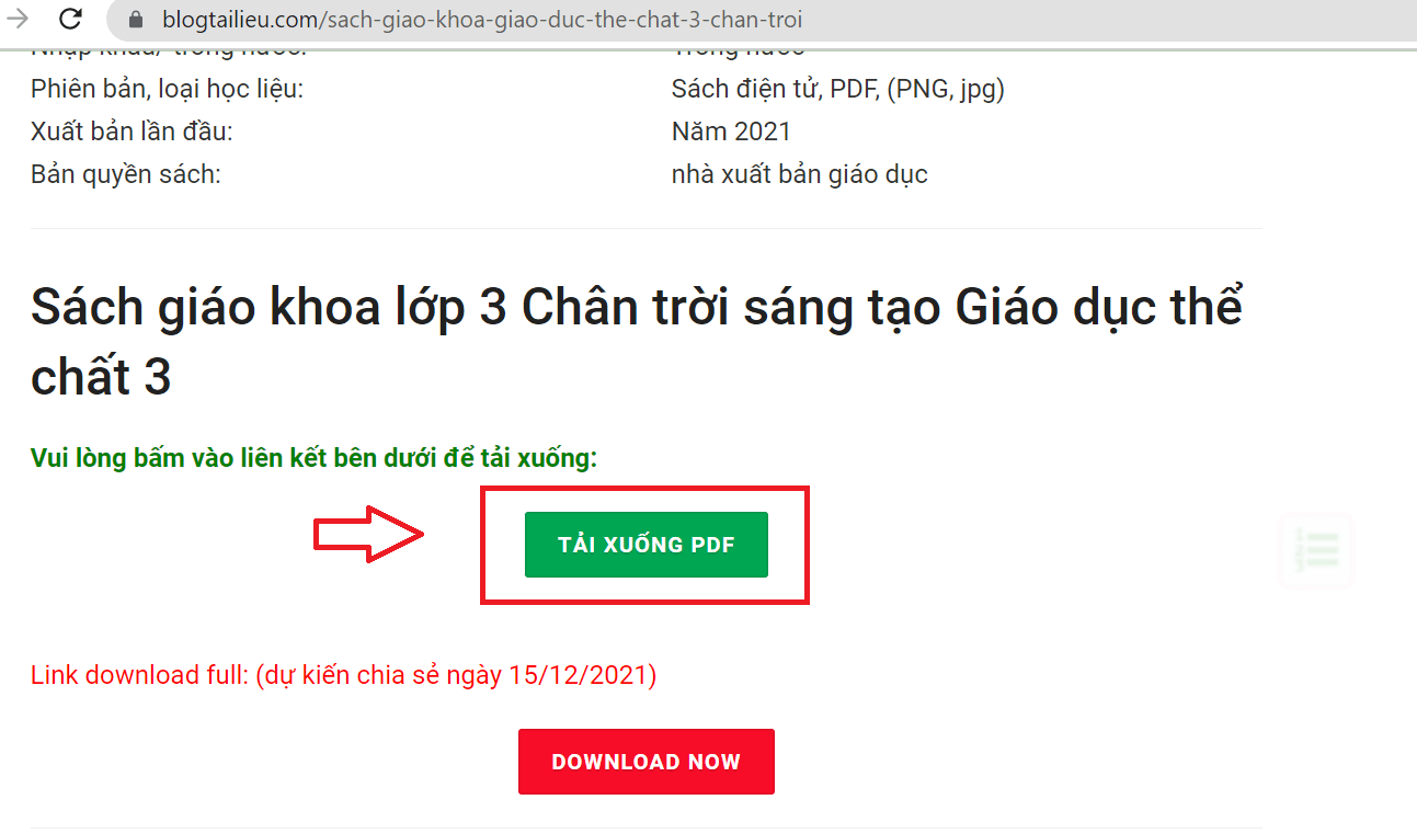 Sách Giáo dục thể chất lớp 3 Chân trời sáng tạo | Xem online, tải PDF