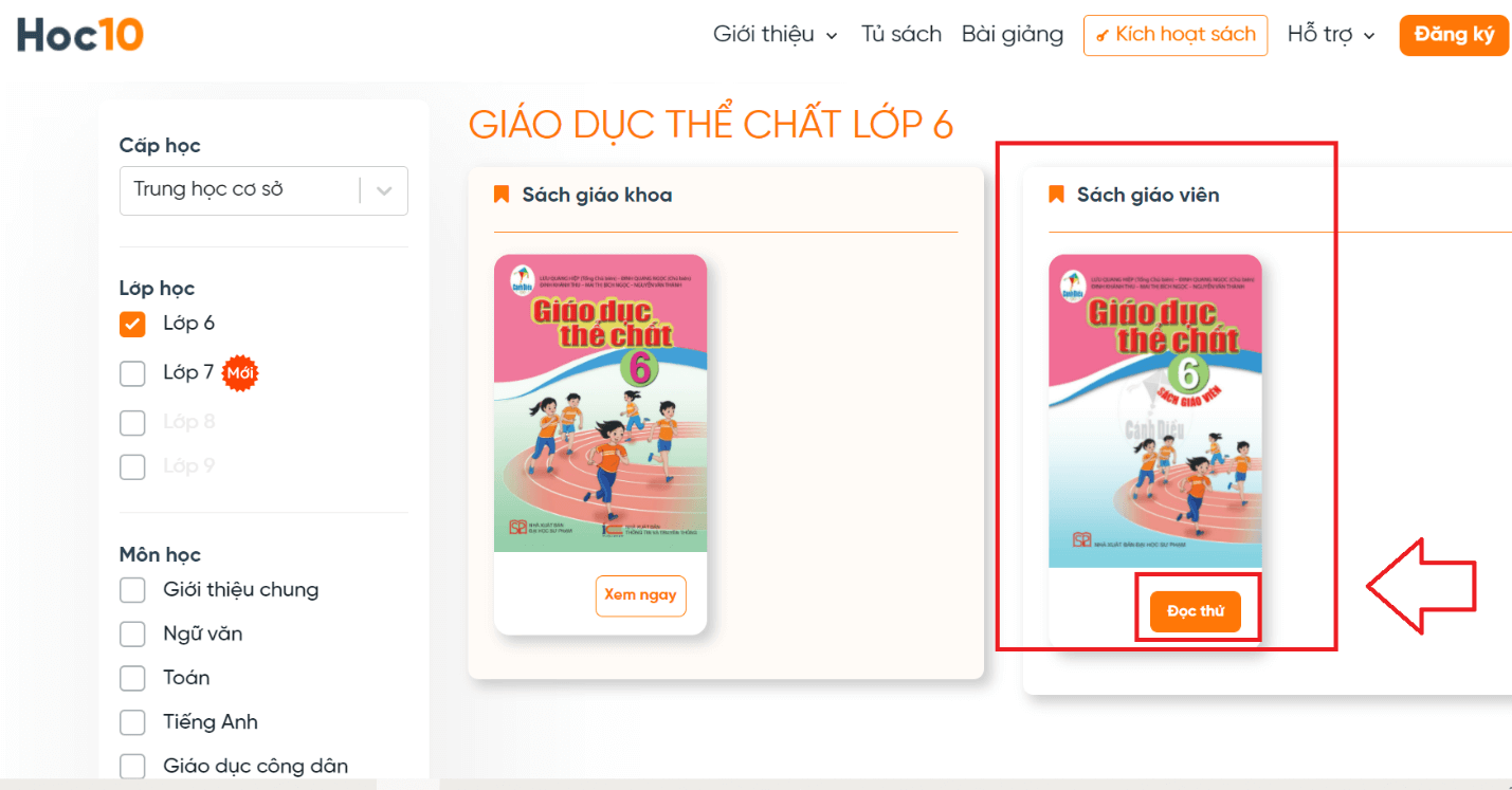 Sách Giáo dục thể chất lớp 6 Cánh diều | Xem online, tải PDF