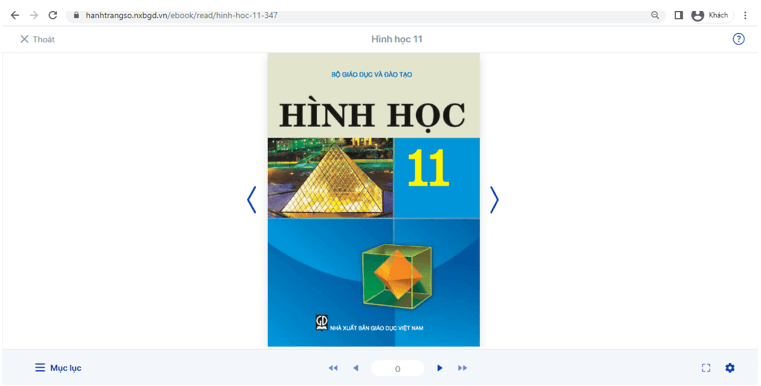 Sách Hình học lớp 11 | Xem online, tải PDF (ảnh 1)