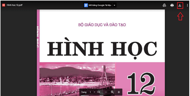 Sách Hình học lớp 12 | Xem online, tải PDF (ảnh 1)