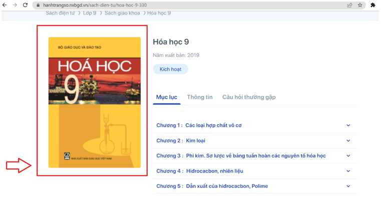 Sách Hóa học lớp 9 | Xem online, tải PDF (ảnh 1)