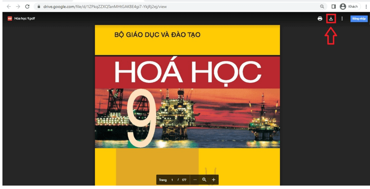 Sách Hóa học lớp 9 | Xem online, tải PDF (ảnh 1)