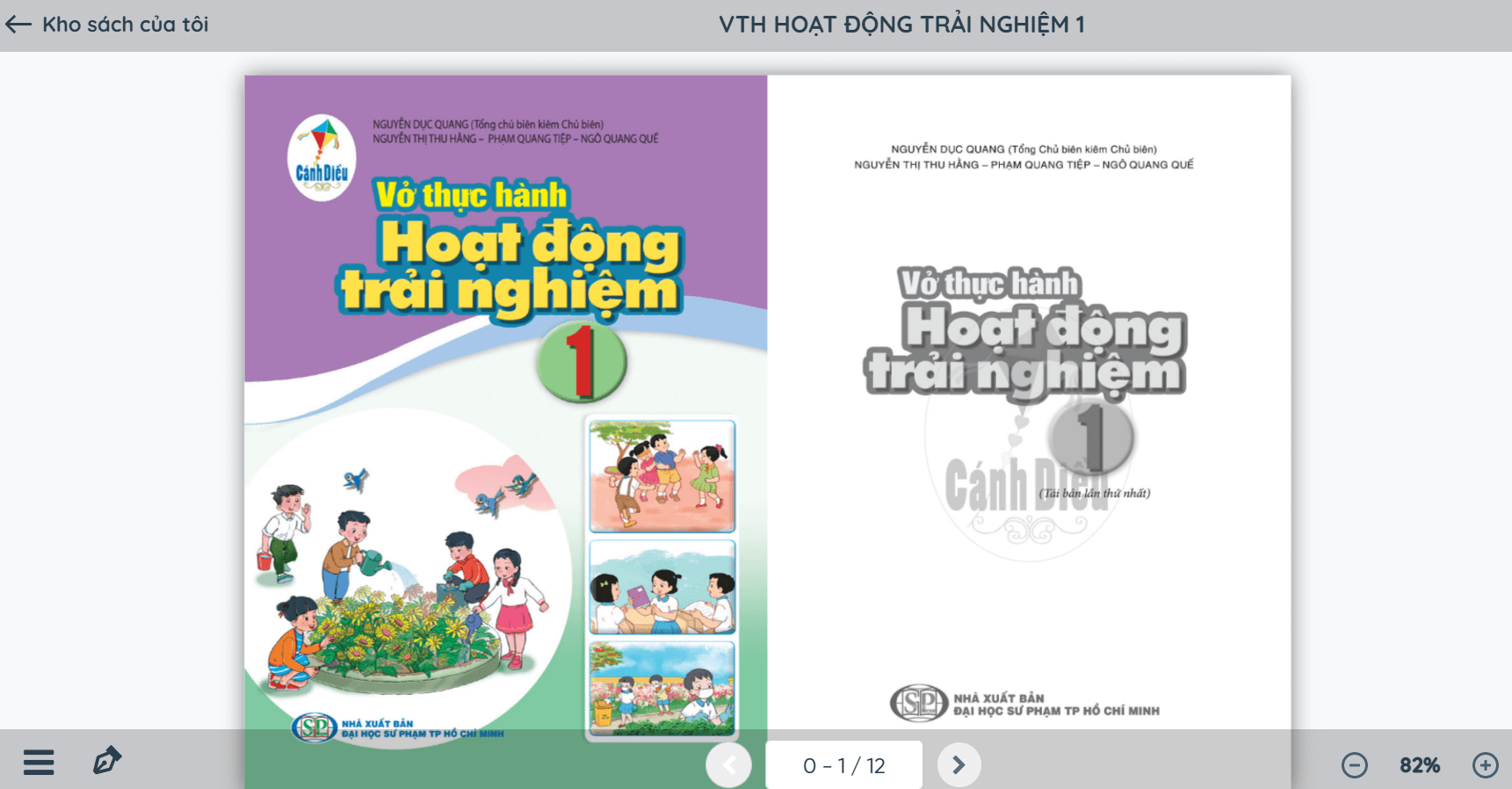 Sách Hoạt động trải nghiệm lớp 1 Cánh diều | Xem online, tải PDF