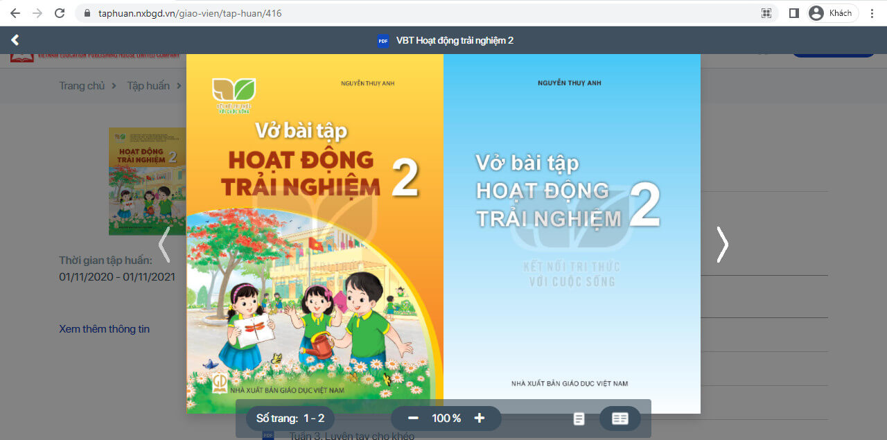 Sách Hoạt động trải nghiệm lớp 2 Kết nối tri thức | Xem online, tải PDF