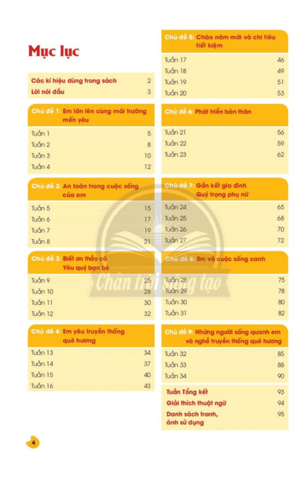 Hoạt động trải nghiệm lớp 4 Chân trời sáng tạo pdf