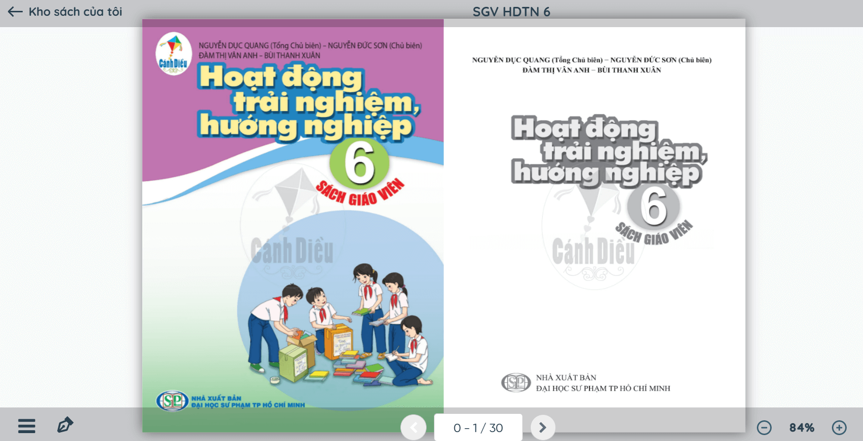 Sách Hoạt động trải nghiệm lớp 6 Cánh diều | Xem online, tải PDF