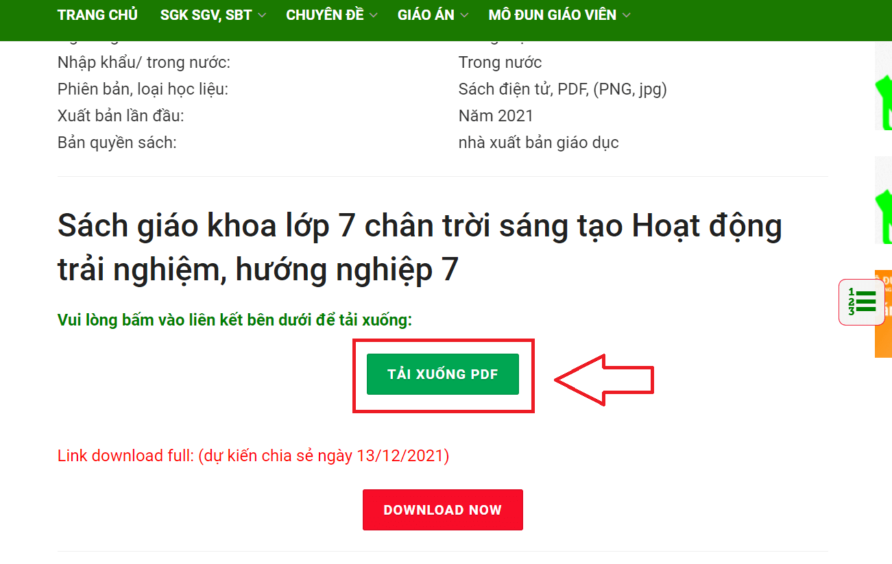 Sách Hoạt động trải nghiệm lớp 7 Chân trời sáng tạo | Xem online, tải PDF