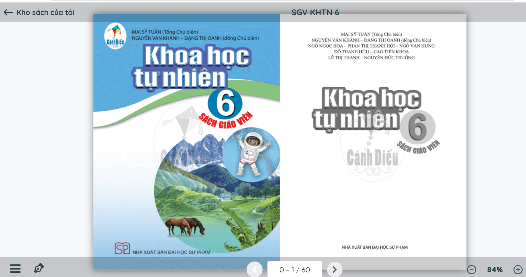 Sách Khoa học tự nhiên lớp 6 Cánh diều | Xem online, tải PDF