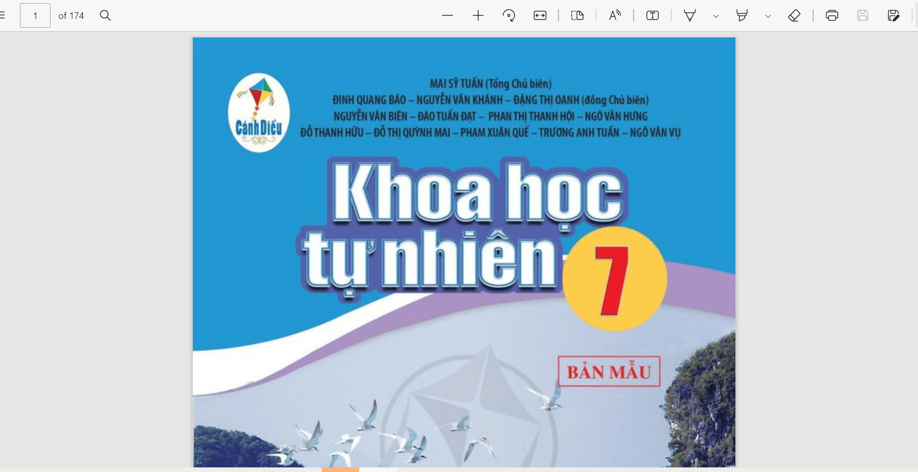 Sách Khoa học tự nhiên lớp 7 Cánh diều | Xem online, tải PDF