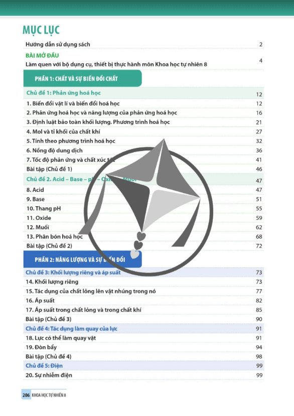 KHTN 8 Cánh diều pdf | Khoa học tự nhiên 8