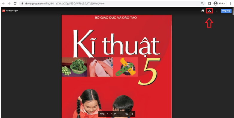 Sách Kĩ thuật lớp 5 | Xem online, tải PDF (ảnh 1)