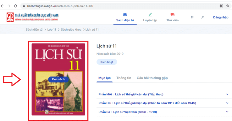 Sách Lịch sử lớp 11 | Xem online, tải PDF (ảnh 1)