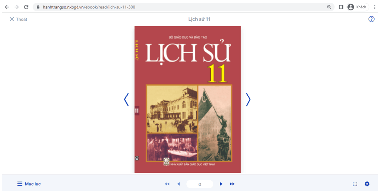 Sách Lịch sử lớp 11 | Xem online, tải PDF (ảnh 1)