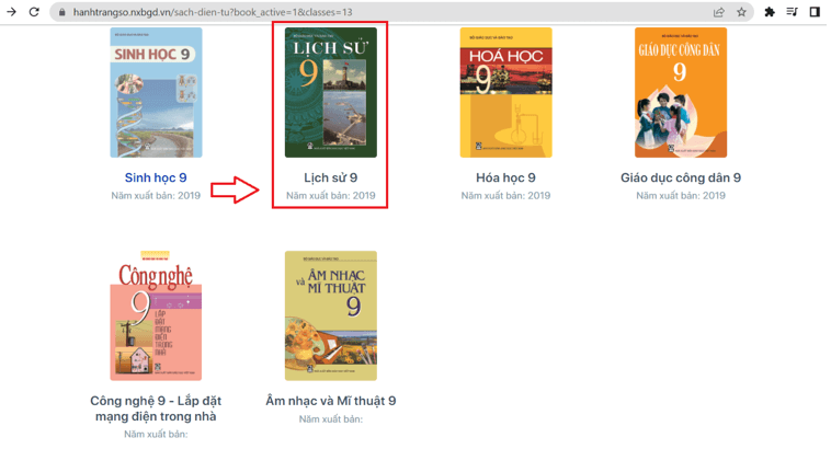 Sách Lịch sử lớp 9 | Xem online, tải PDF (ảnh 1)