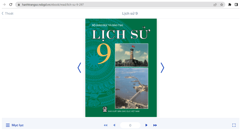 Sách Lịch sử lớp 9 | Xem online, tải PDF (ảnh 1)