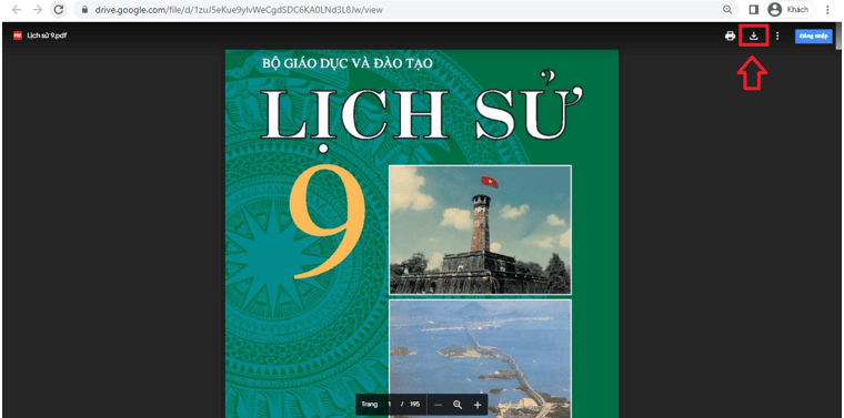 Sách Lịch sử lớp 9 | Xem online, tải PDF (ảnh 1)