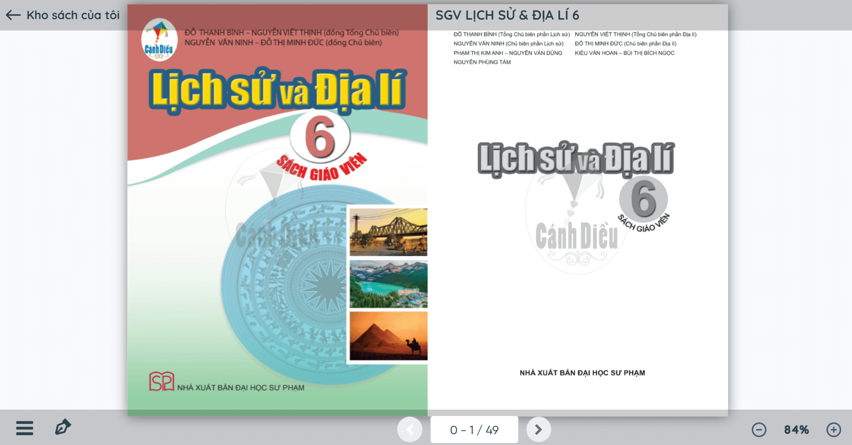 Sách Lịch Sử và Địa Lí lớp 6 Cánh diều | Xem online, tải PDF