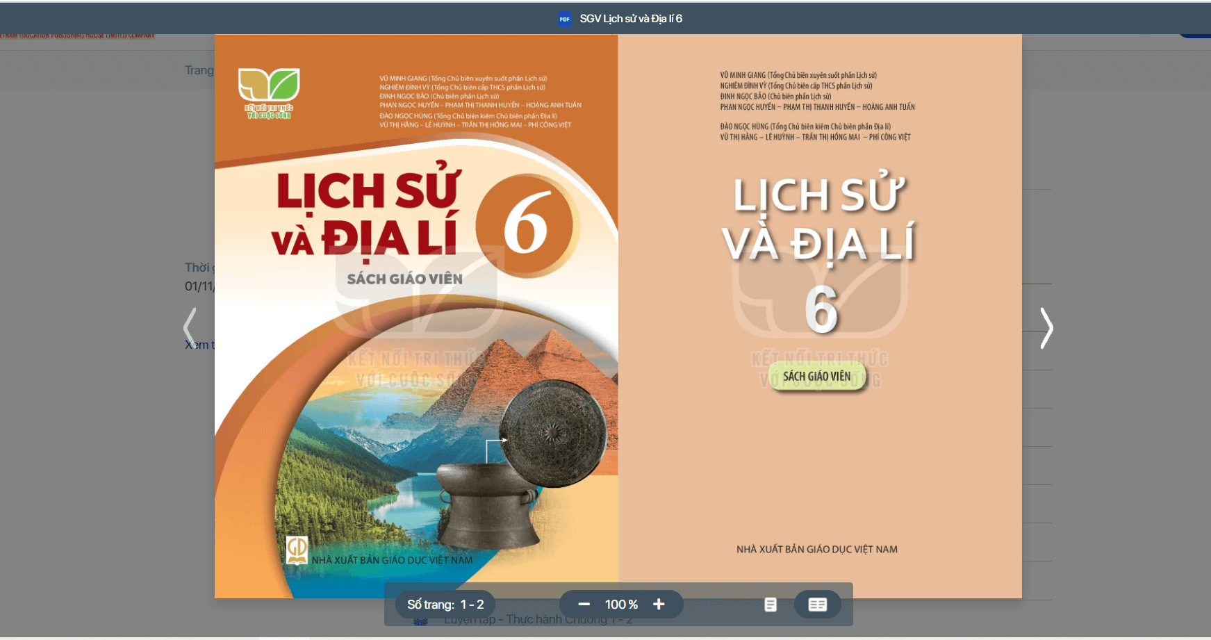 Sách Lịch Sử và Địa Lí lớp 6 Kết nối tri thức với cuộc sống | Xem online, tải PDF