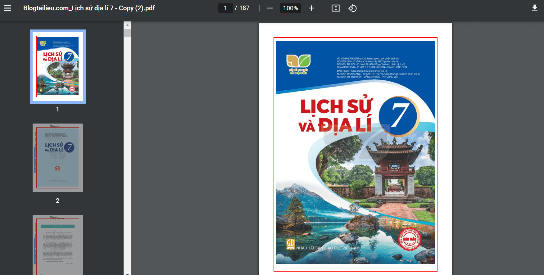 Sách Lịch Sử và Địa Lí lớp 7 Kết nối tri thức | Xem online, tải PDF