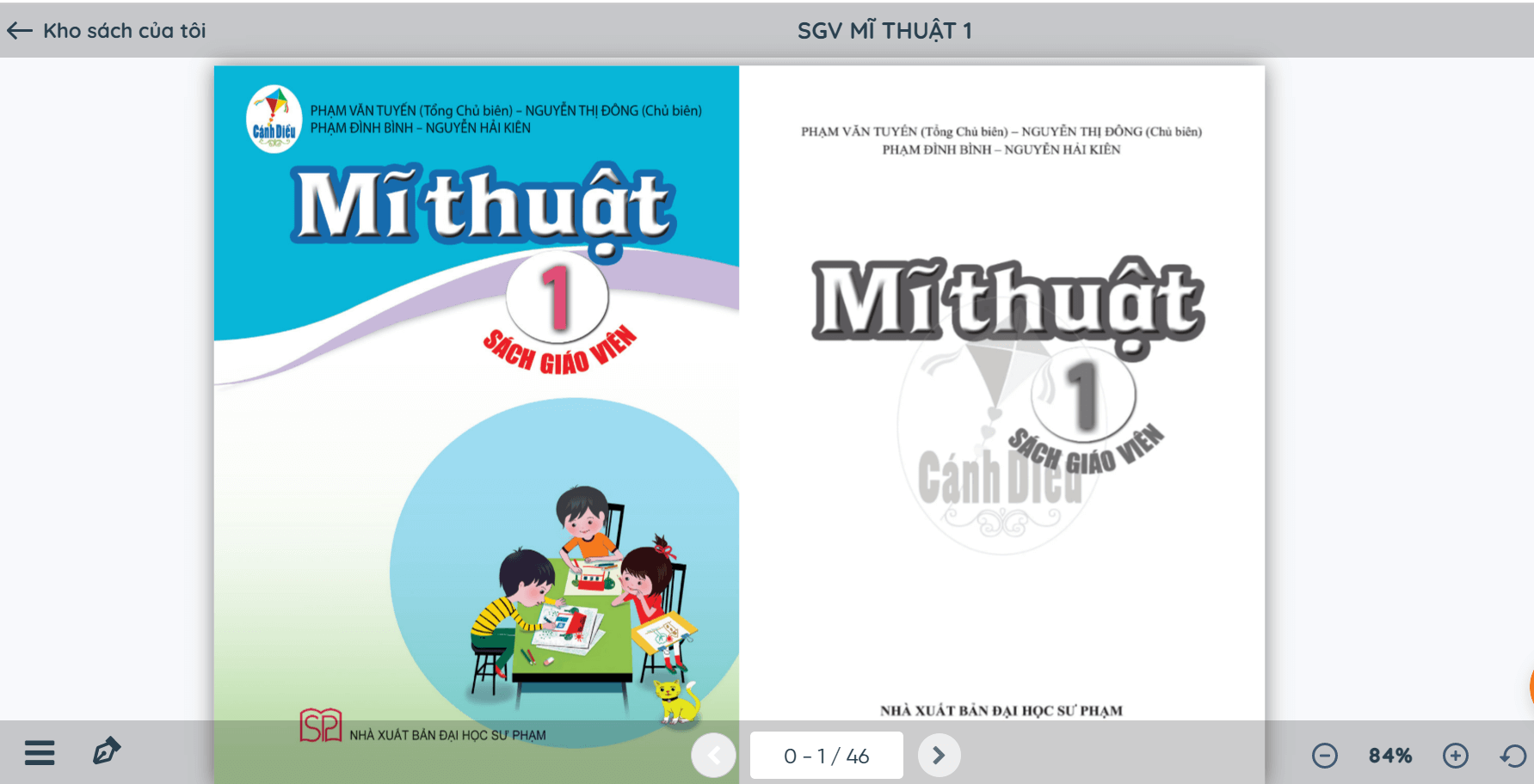 Sách Mĩ thuật lớp 1 Cánh diều | Xem online, tải PDF