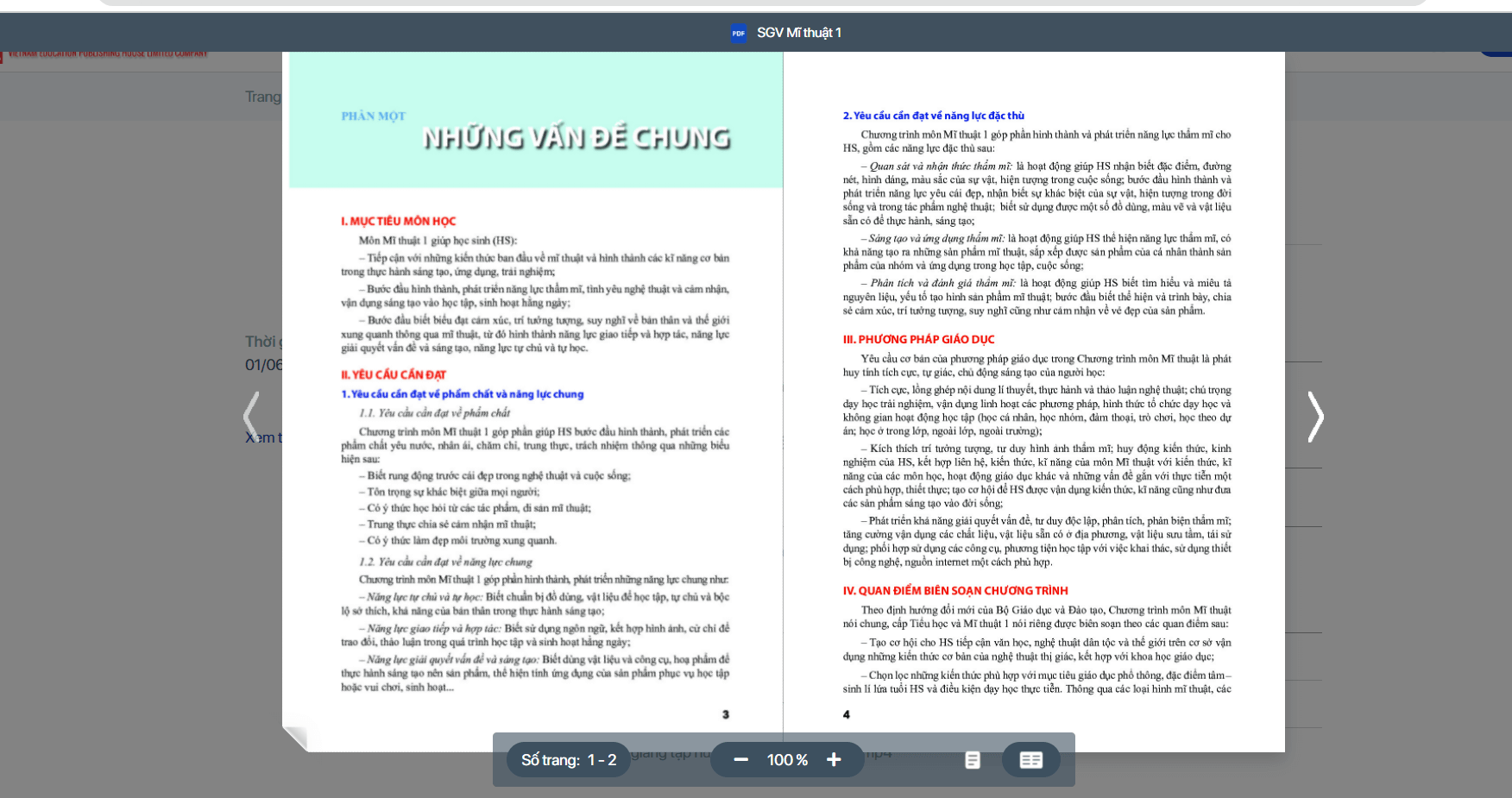 Sách Mĩ thuật lớp 1 Chân trời sáng tạo | Xem online, tải PDF