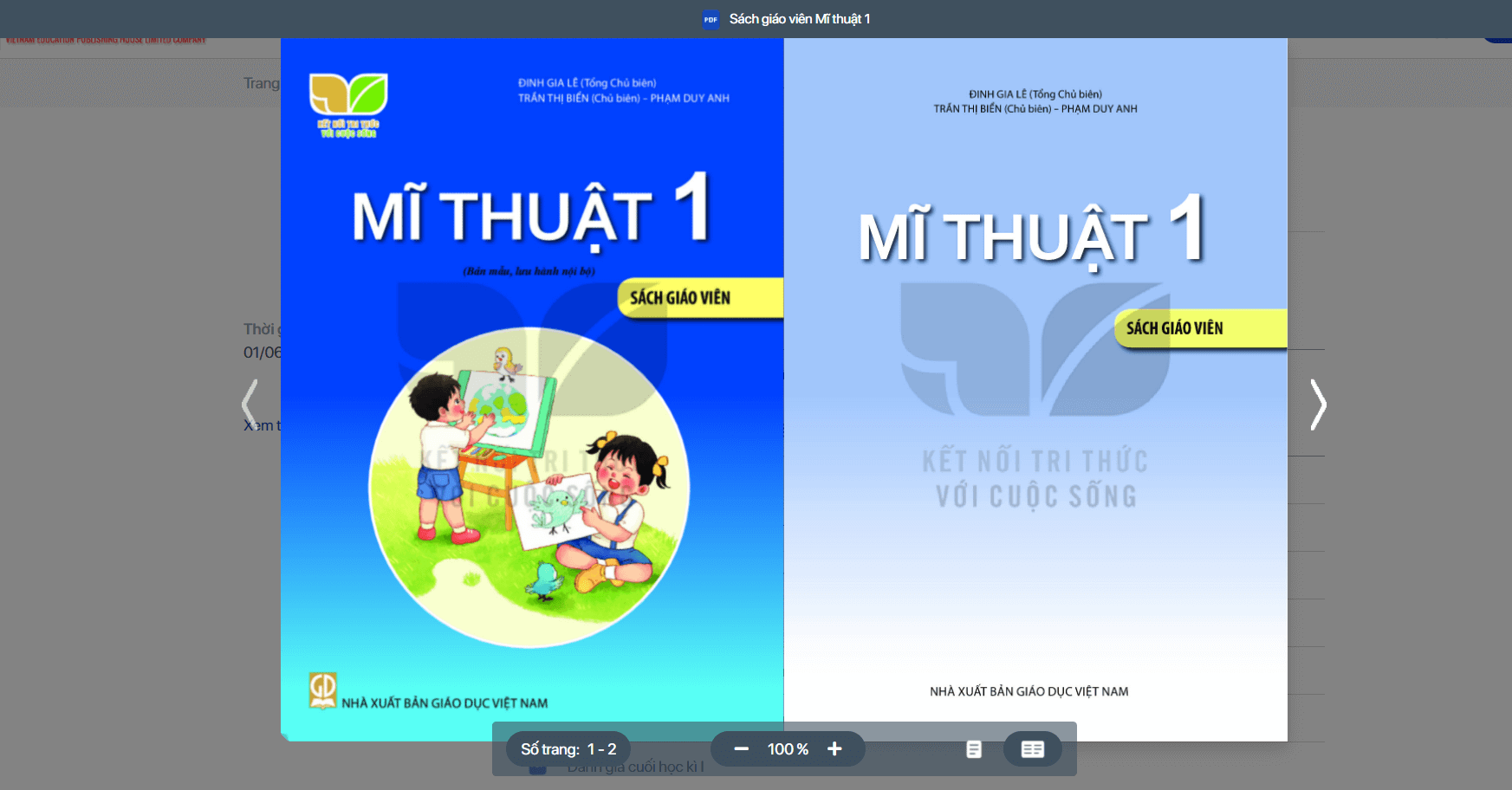 Sách Mĩ thuật lớp 1 Kết nối tri thức | Xem online, tải PDF