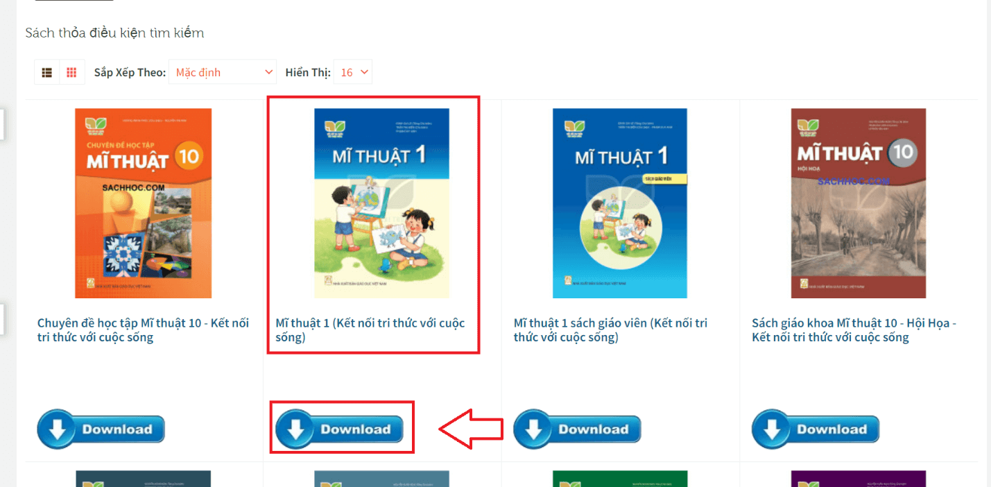 Sách Mĩ thuật lớp 1 Kết nối tri thức | Xem online, tải PDF