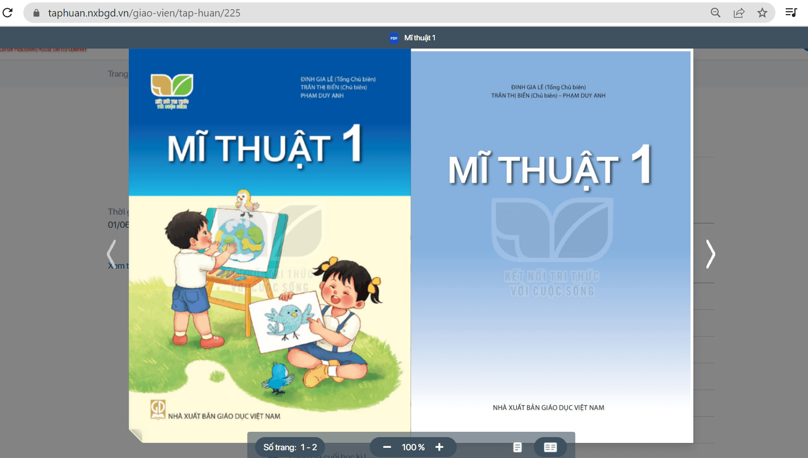 Sách Mĩ thuật lớp 1 Kết nối tri thức | Xem online, tải PDF