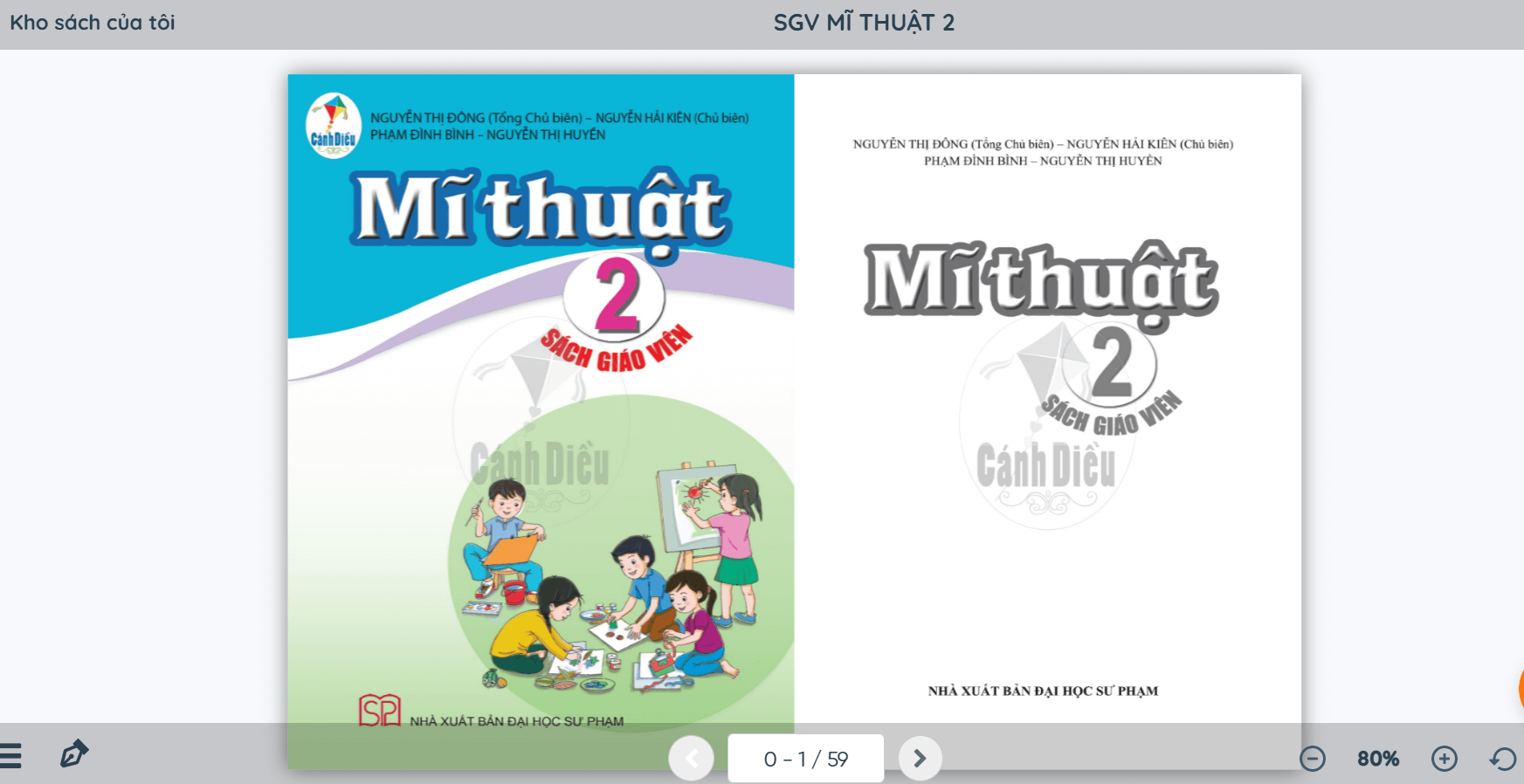 Sách Mĩ thuật lớp 2 Cánh diều | Xem online, tải PDF