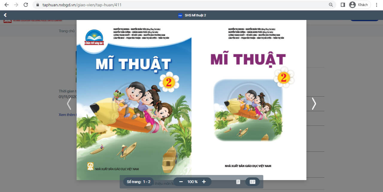 Sách Mĩ thuật lớp 2 Chân trời sáng tạo | Xem online, tải PDF