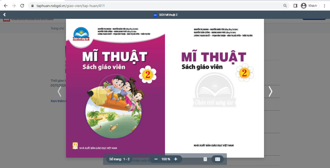 Sách Mĩ thuật lớp 2 Chân trời sáng tạo | Xem online, tải PDF