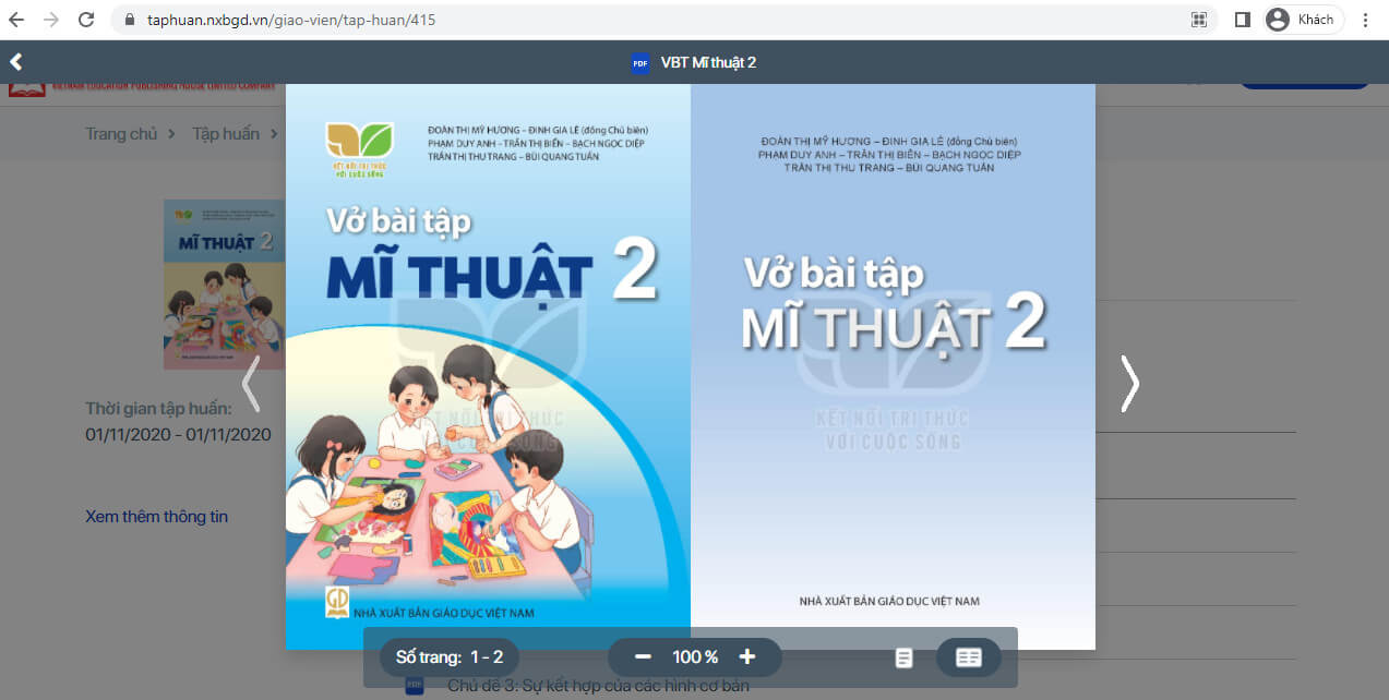 Sách Mĩ thuật lớp 2 Kết nối tri thức | Xem online, tải PDF