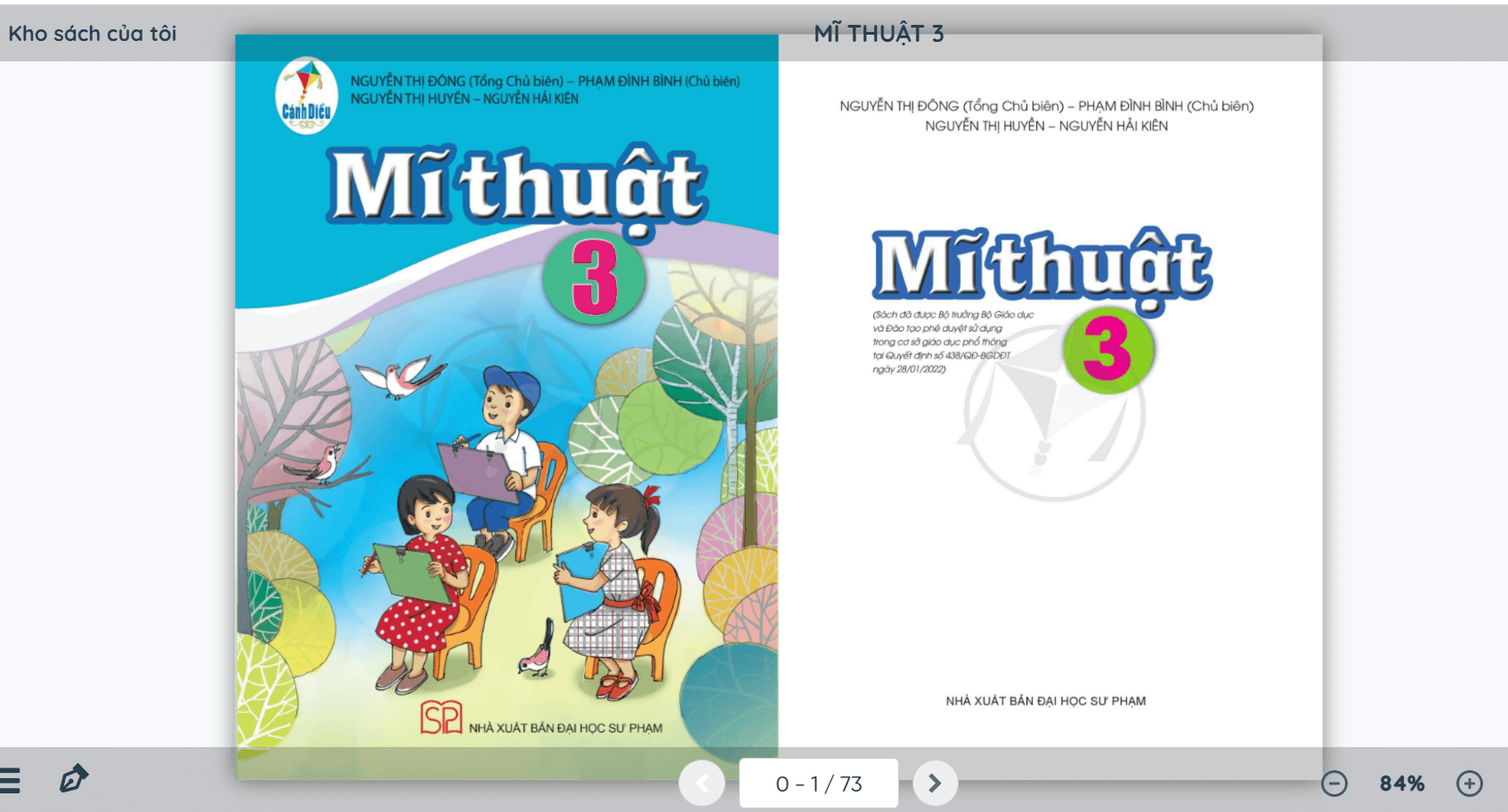 Sách Mĩ thuật lớp 3 Cánh diều | Xem online, tải PDF