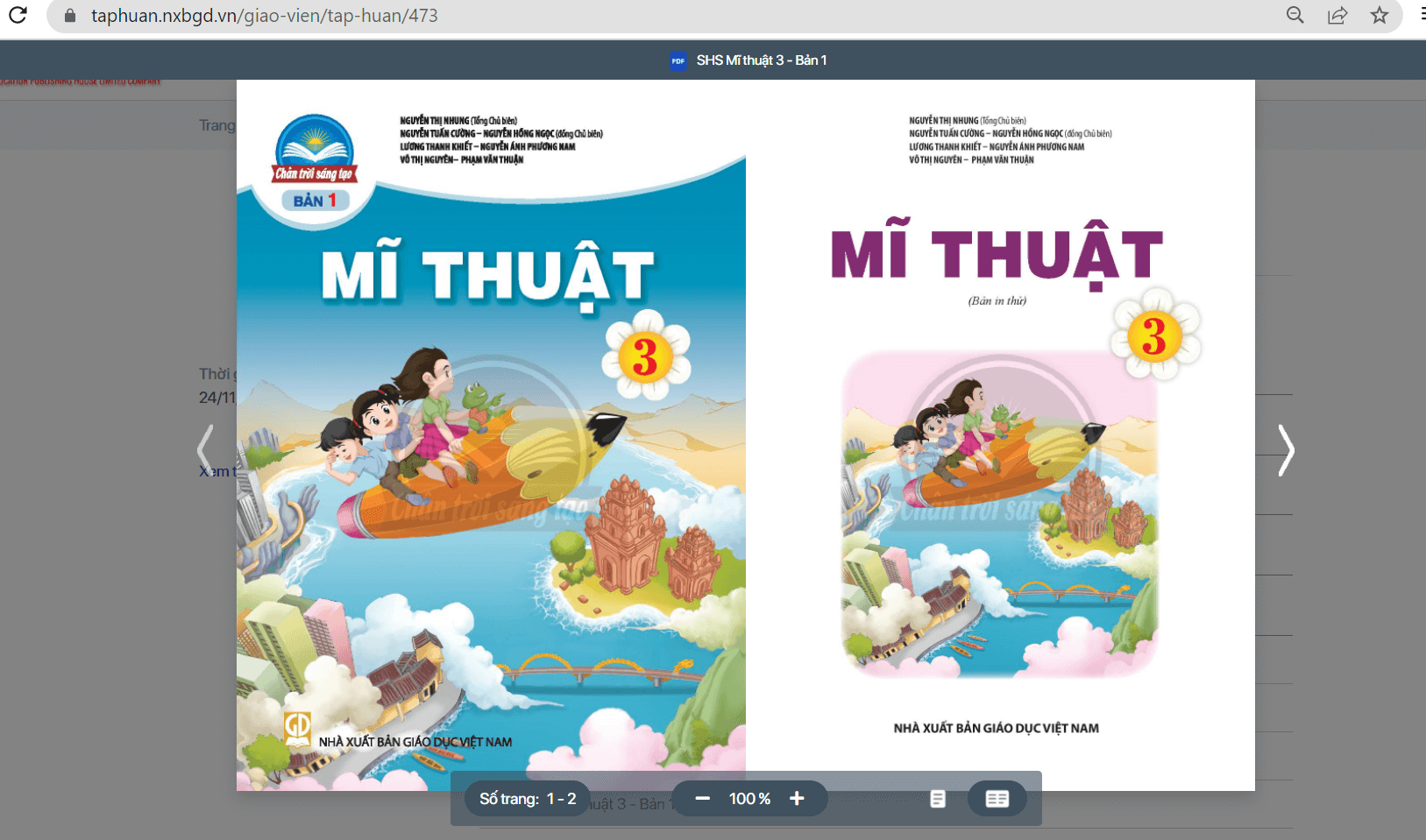 Sách Mĩ thuật lớp 3 Chân trời sáng tạo | Xem online, tải PDF